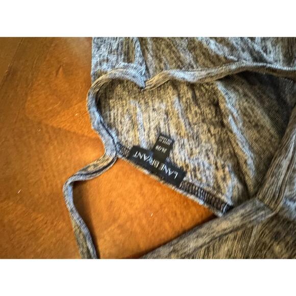 Lane Bryant Women's V-Neck Casual Top - Gray Melange - Picture 3 of 7